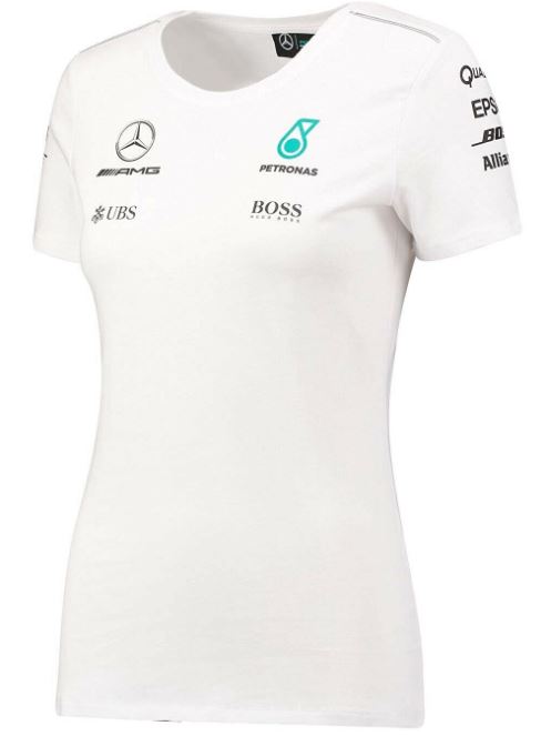 Dámské tričko Mercedes Mamgp Rp Womens Driver Tee White|L