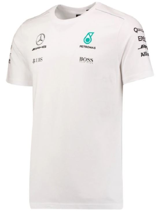 Pánské tričko Mercedes Mamgp Rp Mens Driver Tee White|XS