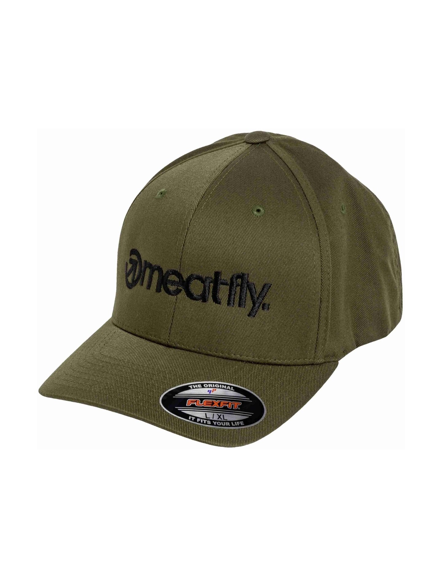 Meatfly Brand Flexfit Olive