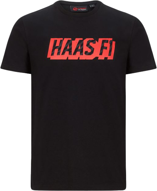 Pánské triko Haas F1 Team Mens Graphic Logo Tee Black|M