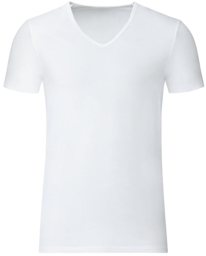 Pánské triko Benetton Men V-Neck T-Shirt White|XL