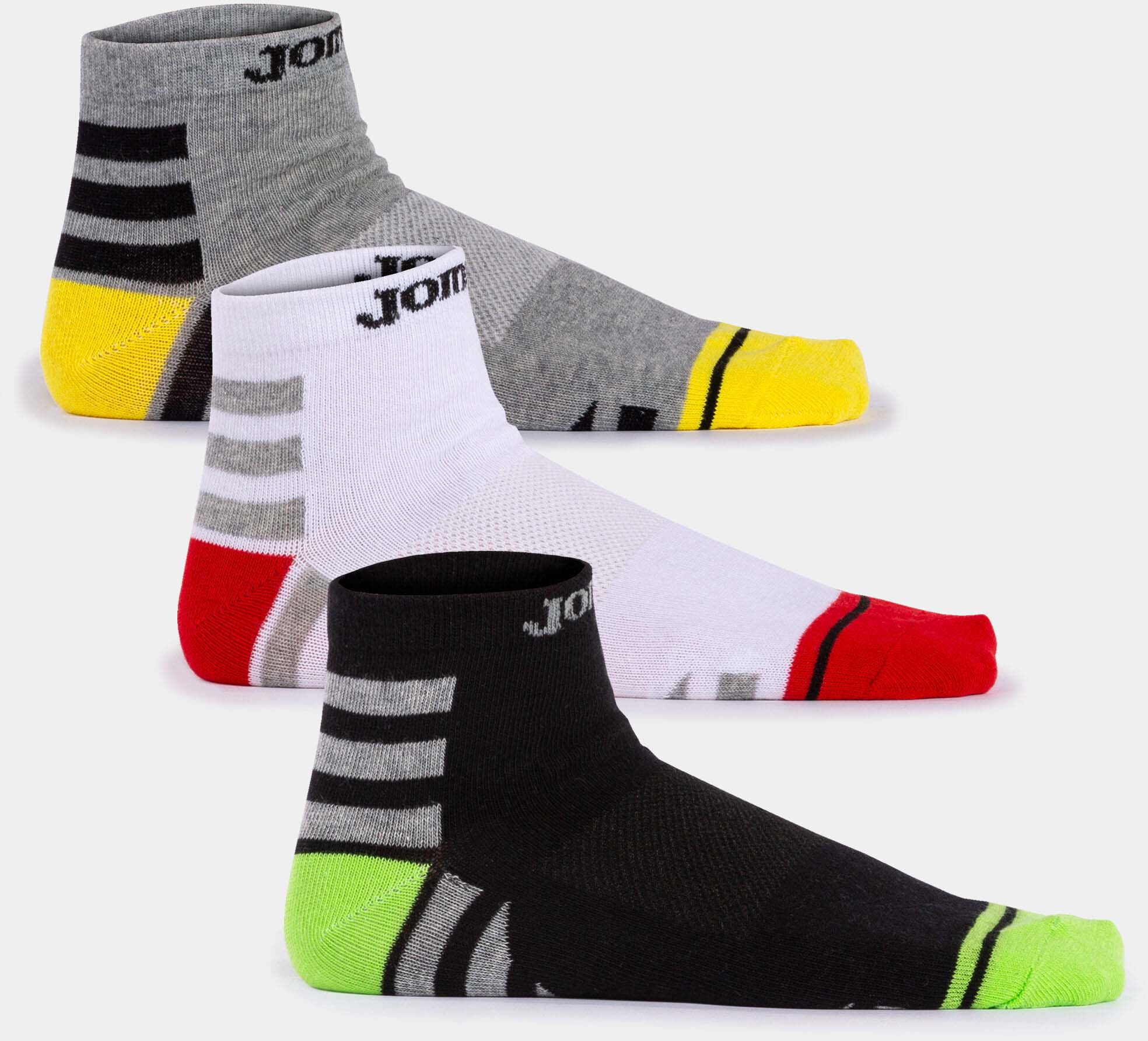 Ponožky Joma GAMMA SOCKS MELANGE GREY BLACK WHITE|43-46