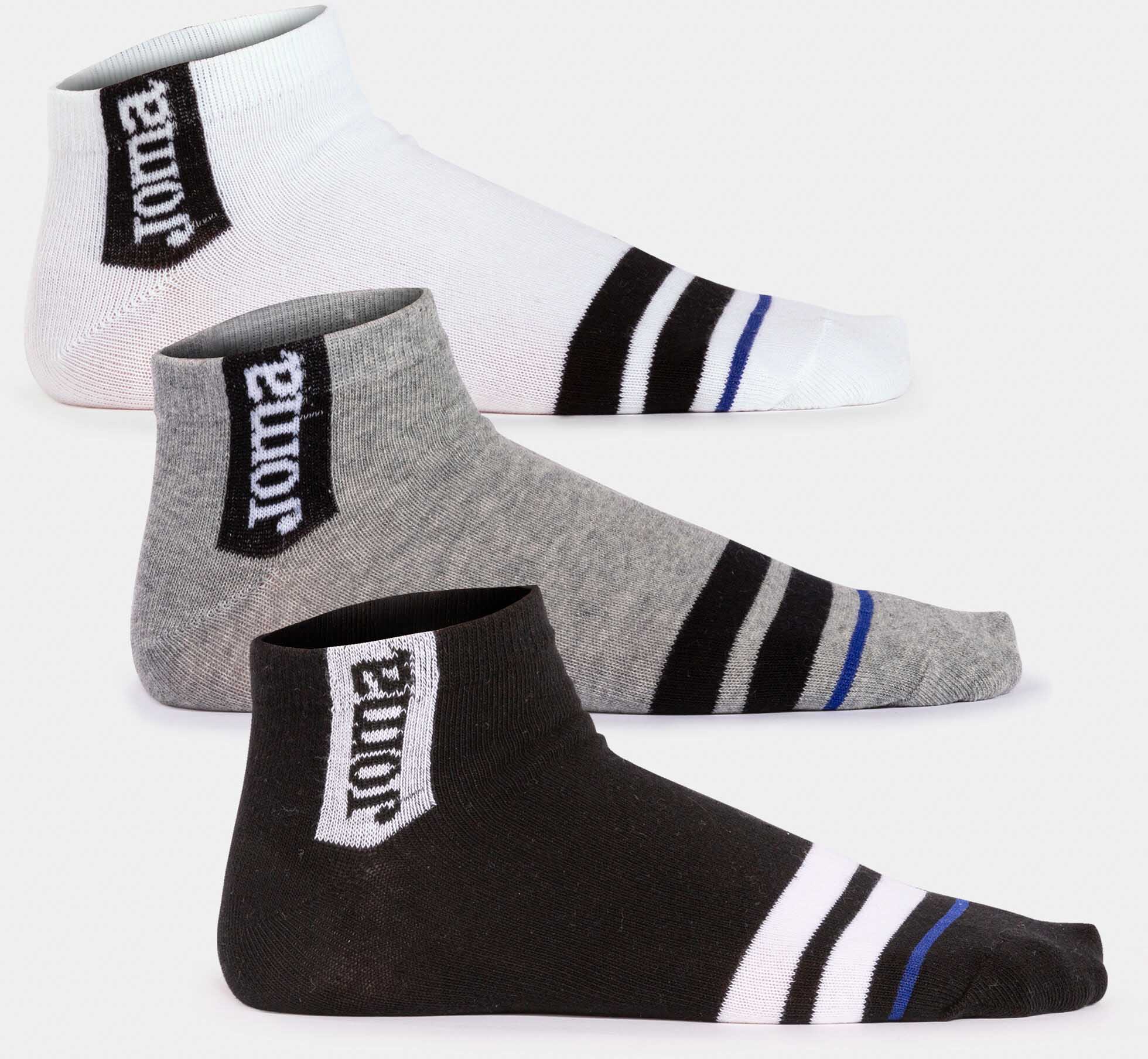 Ponožky Joma BETA SOCKS WHITE MELANGE GREY BLACK|43-46
