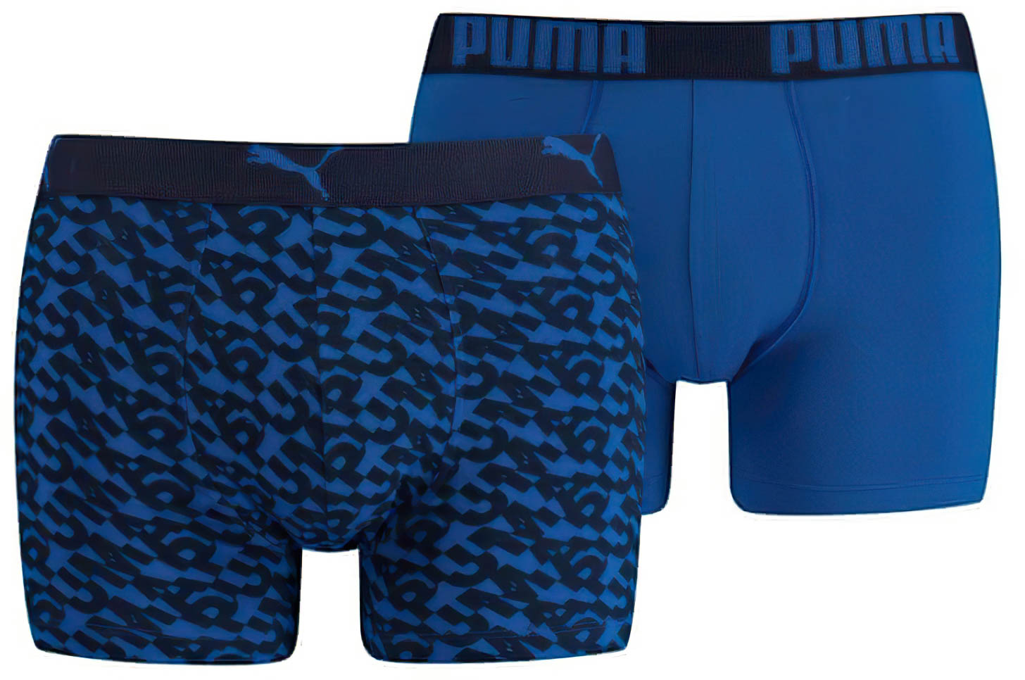 Pánské boxerky Puma Logo AOP Boxer 2-Pack Blue|L