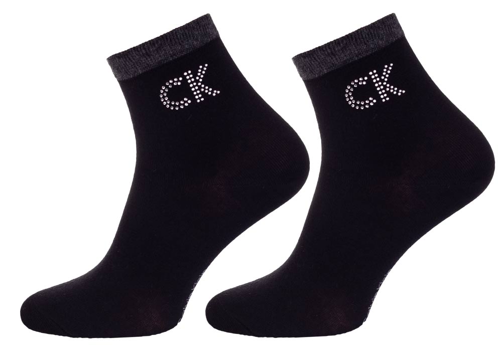 Dámské ponožky Calvin Klein Wms Sock 1-Pack Big Crystal Logo|37-41
