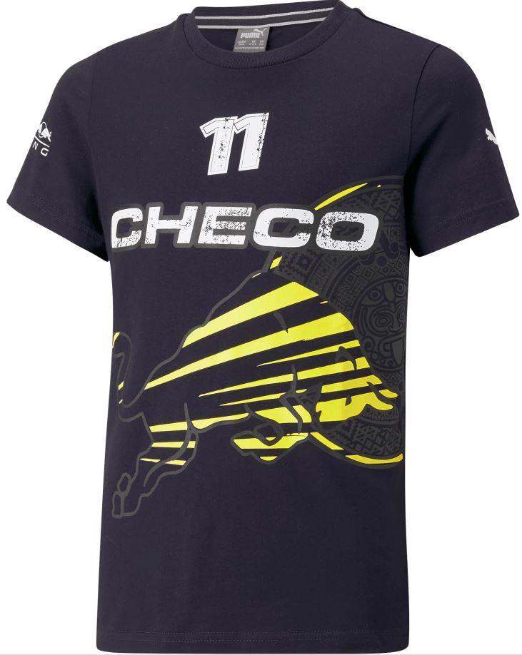 Dětské triko Red Bull Jr Racing F1 Checo Log T-Shirt Navy|128