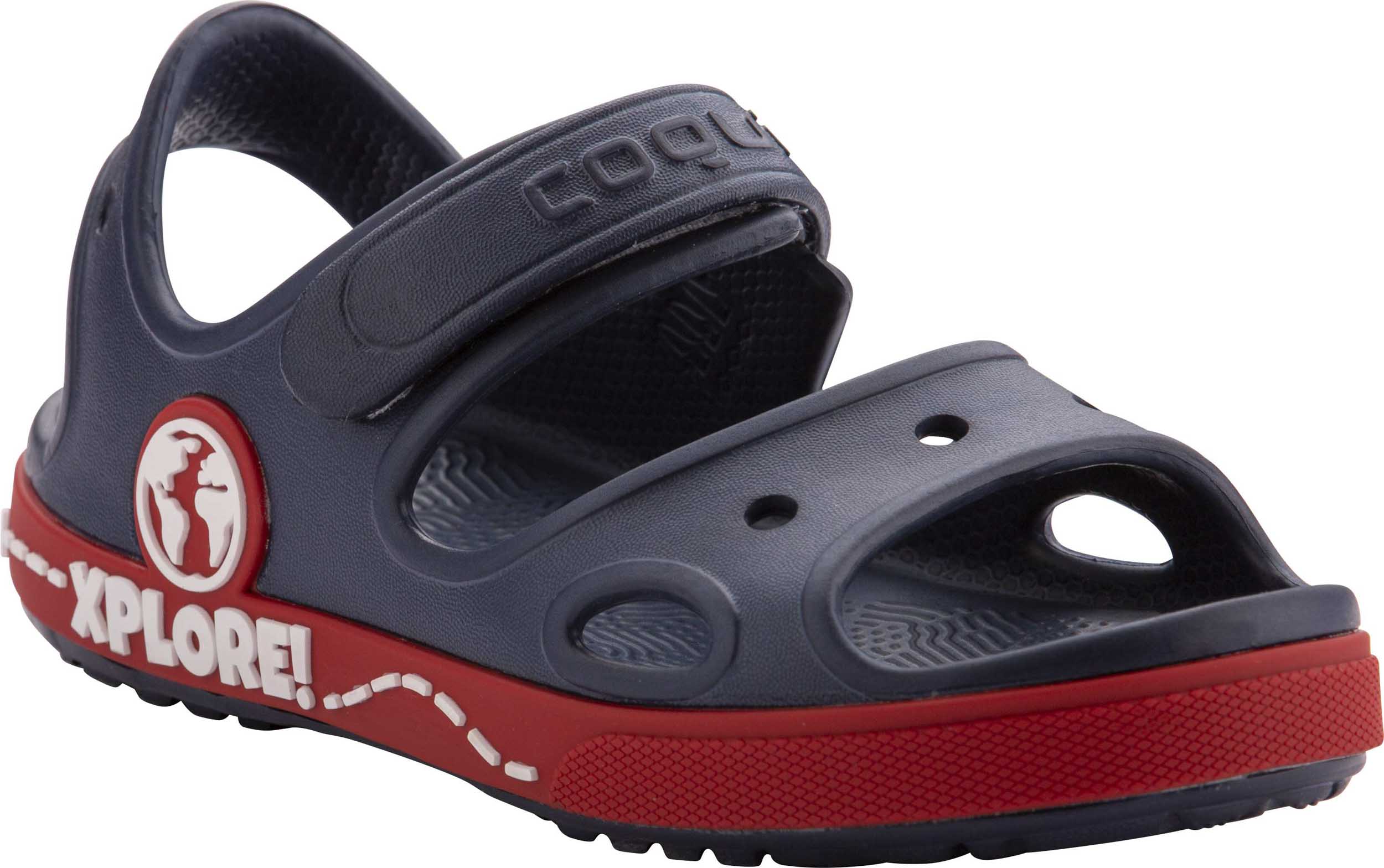 Dětské sandály Coqui Yogi Navy & Red|20-21