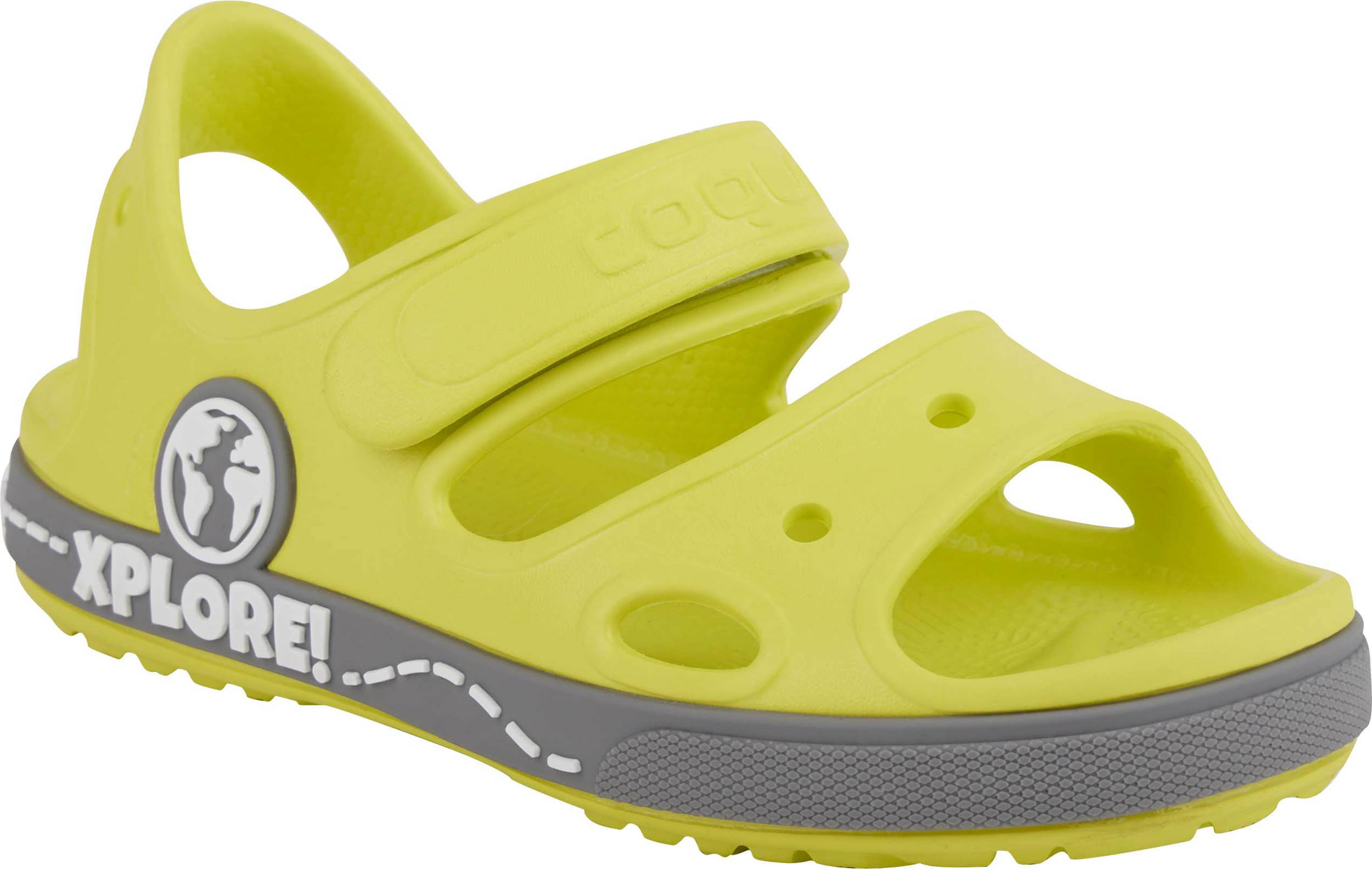 Dětské sandály Coqui Yogi Citrus & Mid. grey|34-35