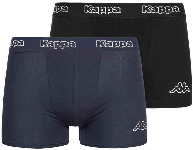 Pánské boxerky KAPPA 2-pack black-navy|S