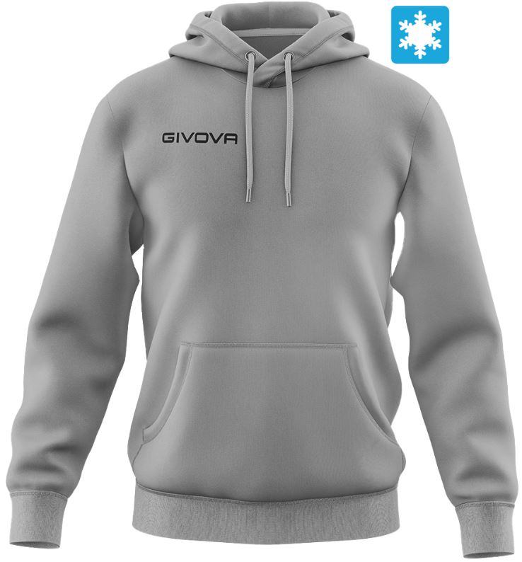 Bavlněná mikina GIVOVA Hoodie Grey|XL