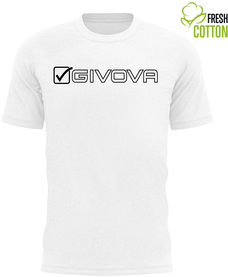 Bavlněné triko GIVOVA Mondo white|L