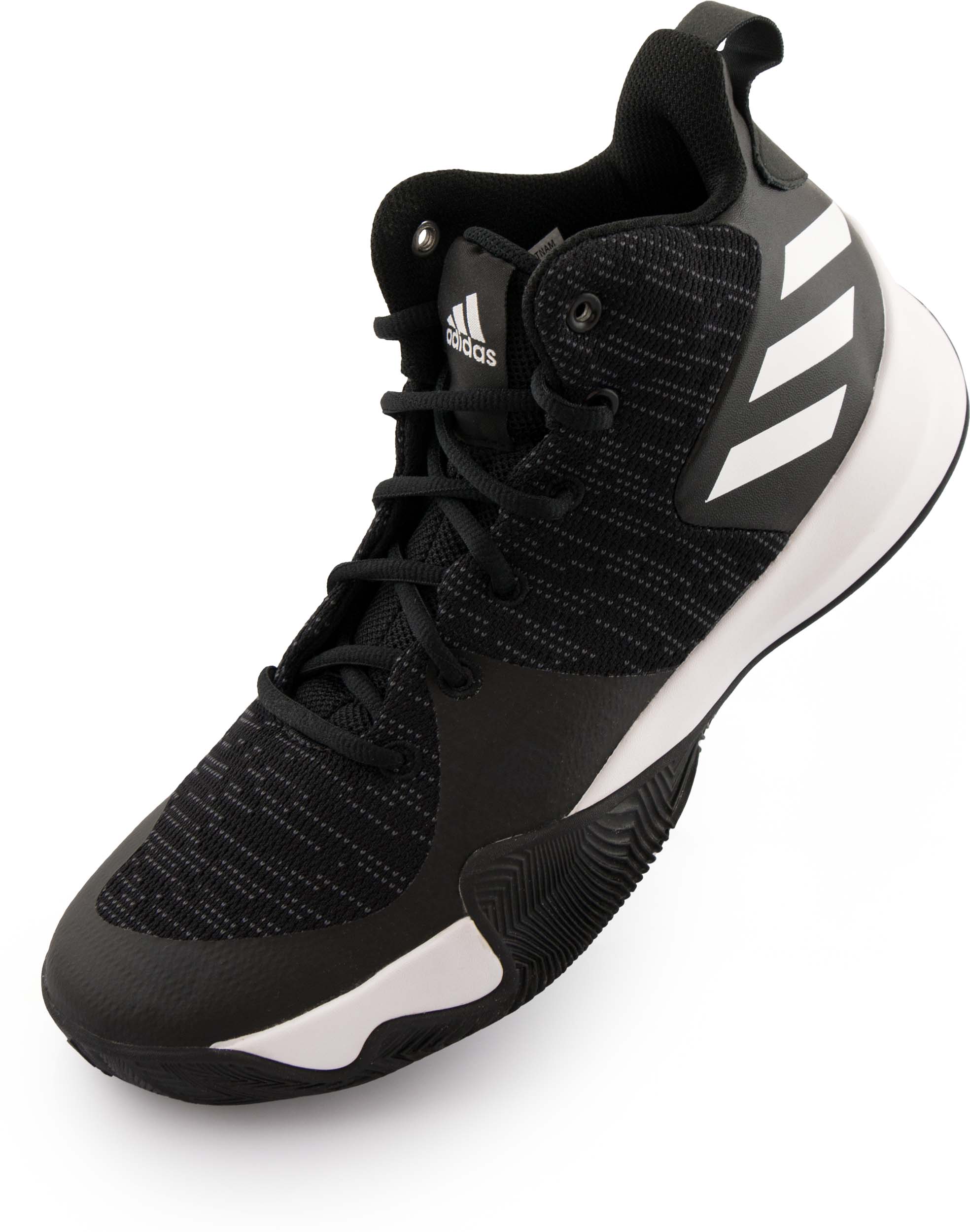 Adidas Men Explosive Flash Black-Carbon-White|43 1/3