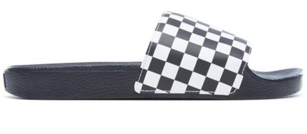 Pánské boty VANS Unisex Checkerboard Badelatsche Black|42