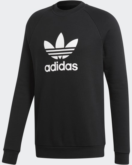 Sportovní unisex mikina Adidas Crew Neck Sweater Black|XS