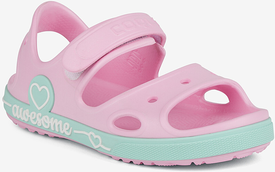 Dětské sandály Coqui Yogi 8861 Pink-Lt. Mint|23-24