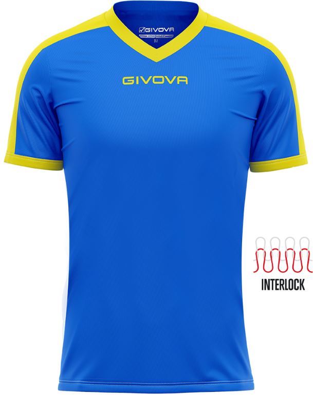 Sportovní triko GIVOVA Revolution royal-yellow|M