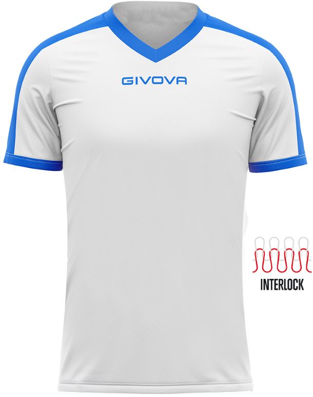 Sportovní triko GIVOVA Revolution white-royal|2XL