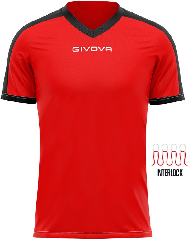 Sportovní triko GIVOVA Revolution red-black|M
