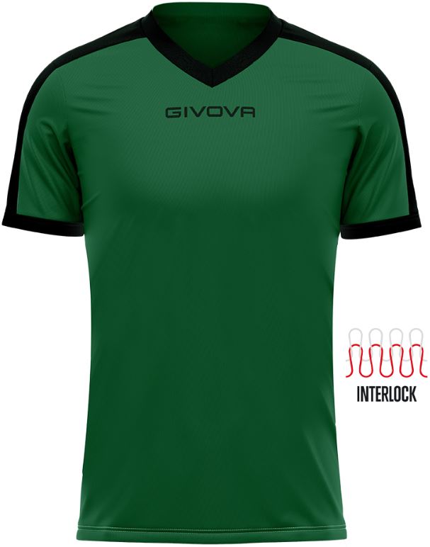 Sportovní triko GIVOVA Revolution green-black|L