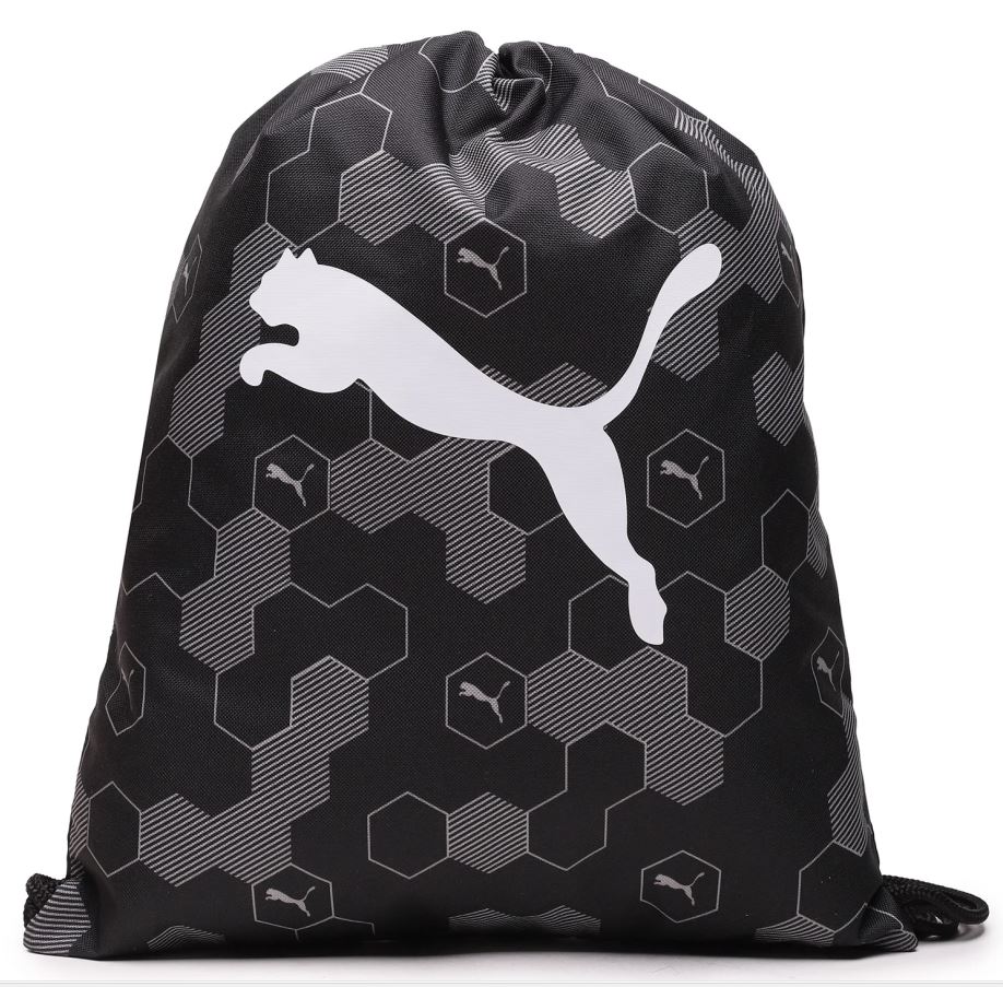 Gymsack Puma Unisex Bet Black-Logo Hexagon Aop