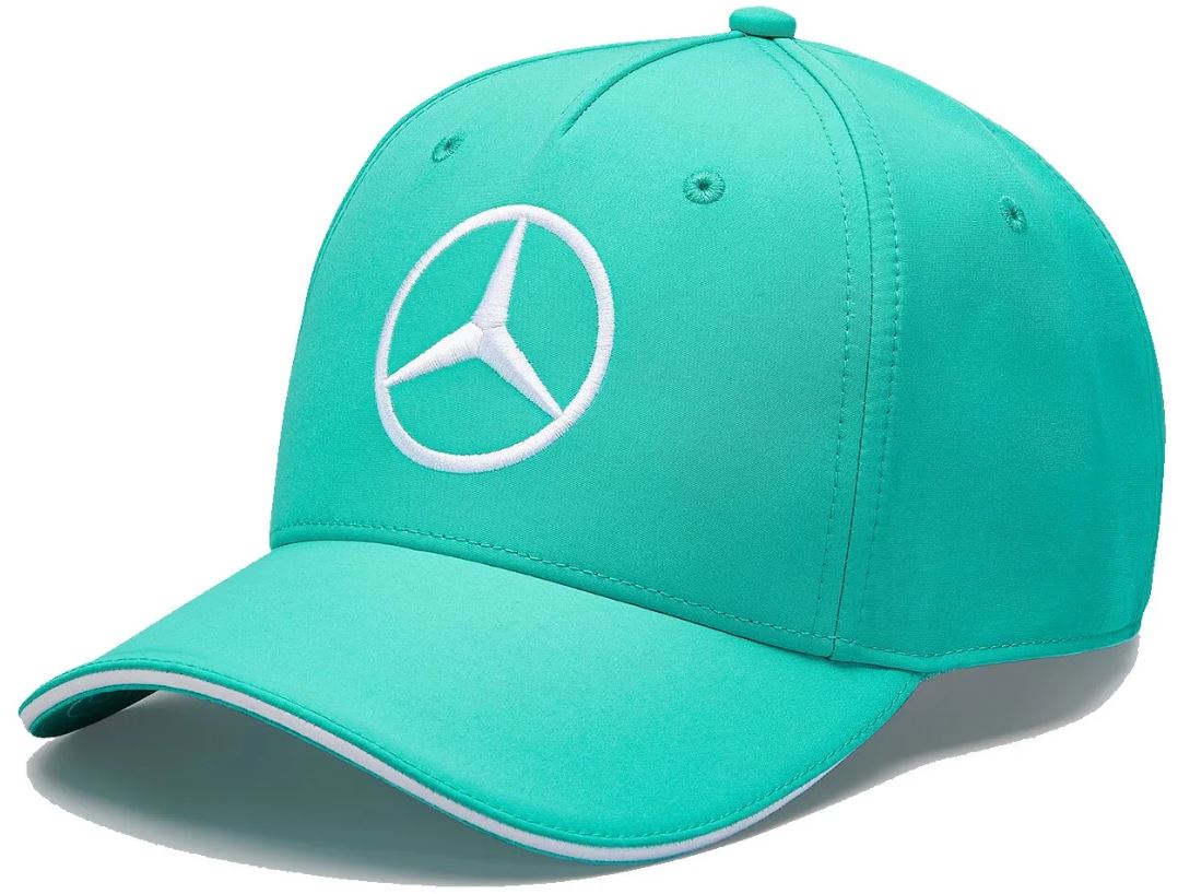 Kšiltovka Mercedes Unisex Map F1 Team Baseball Cap Teal
