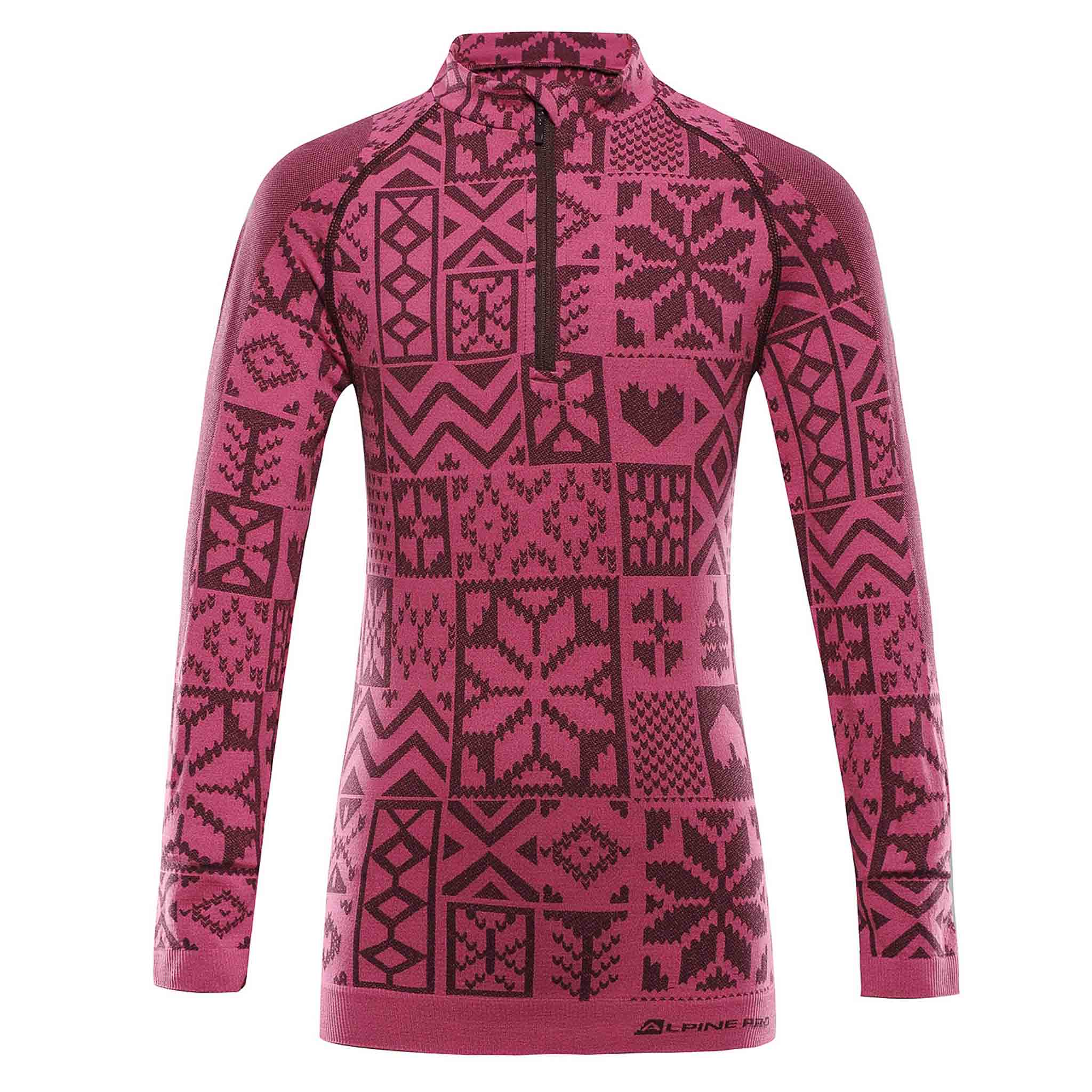 Dětské funkční prádlo - triko ALPINE PRO SEAMO růžová