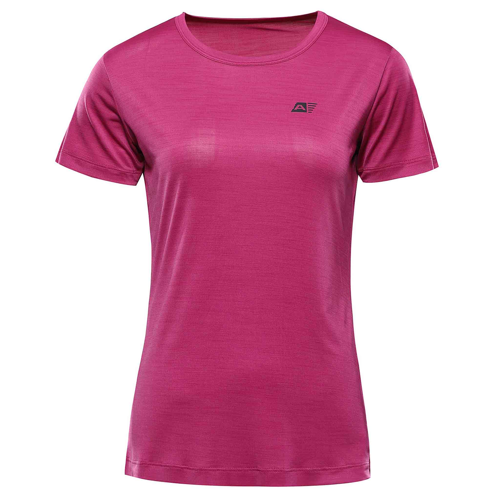 Dámské rychleschnoucí triko s cool dry ALPINE PRO BASIKA růžová
