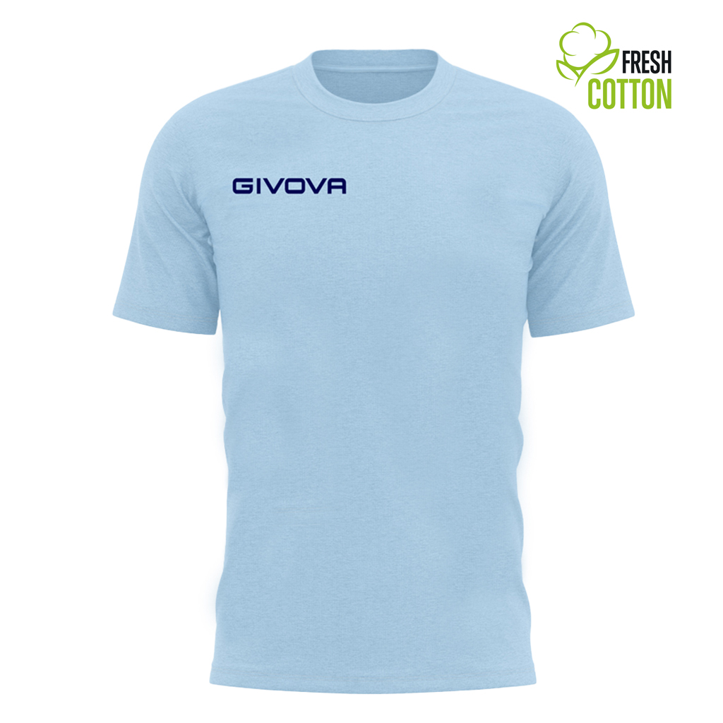 Bavlněné triko Givova Fresh azul claro|L