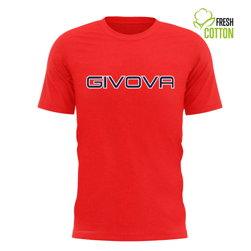 Bavlněné triko Givova Spot red|XL