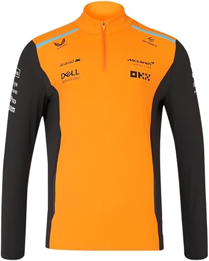 Dětská mikina McLaren Jr RP Quarter Zip Grey