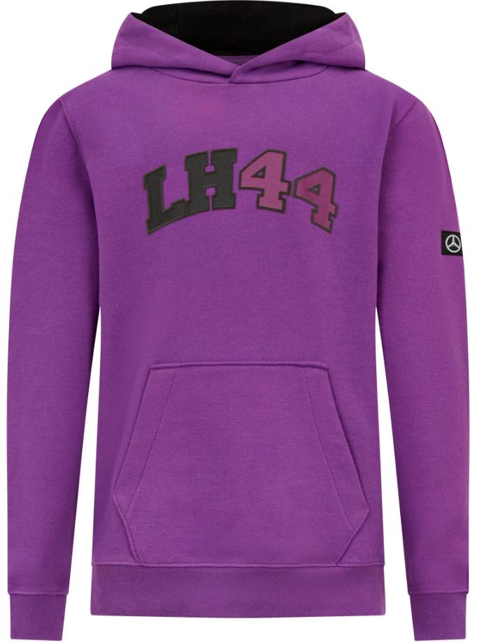 Dětská mikina Mercedes Jr Mapf1 FW Lewis Hamilton Hoody Purple