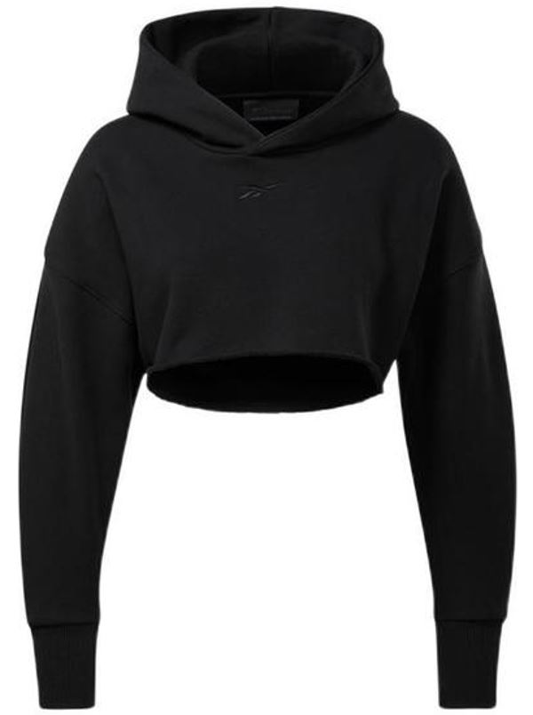 Dámská zkrácená mikina Reebok Cardi Crop Sweatshirt Black|L