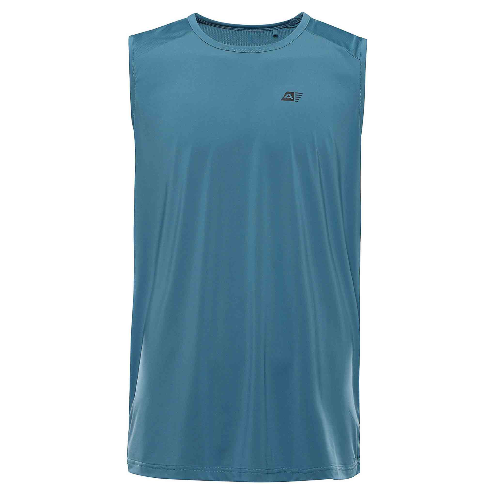 Pánské rychleschnoucí tílko s cool dry ALPINE PRO GELAD 3 modra