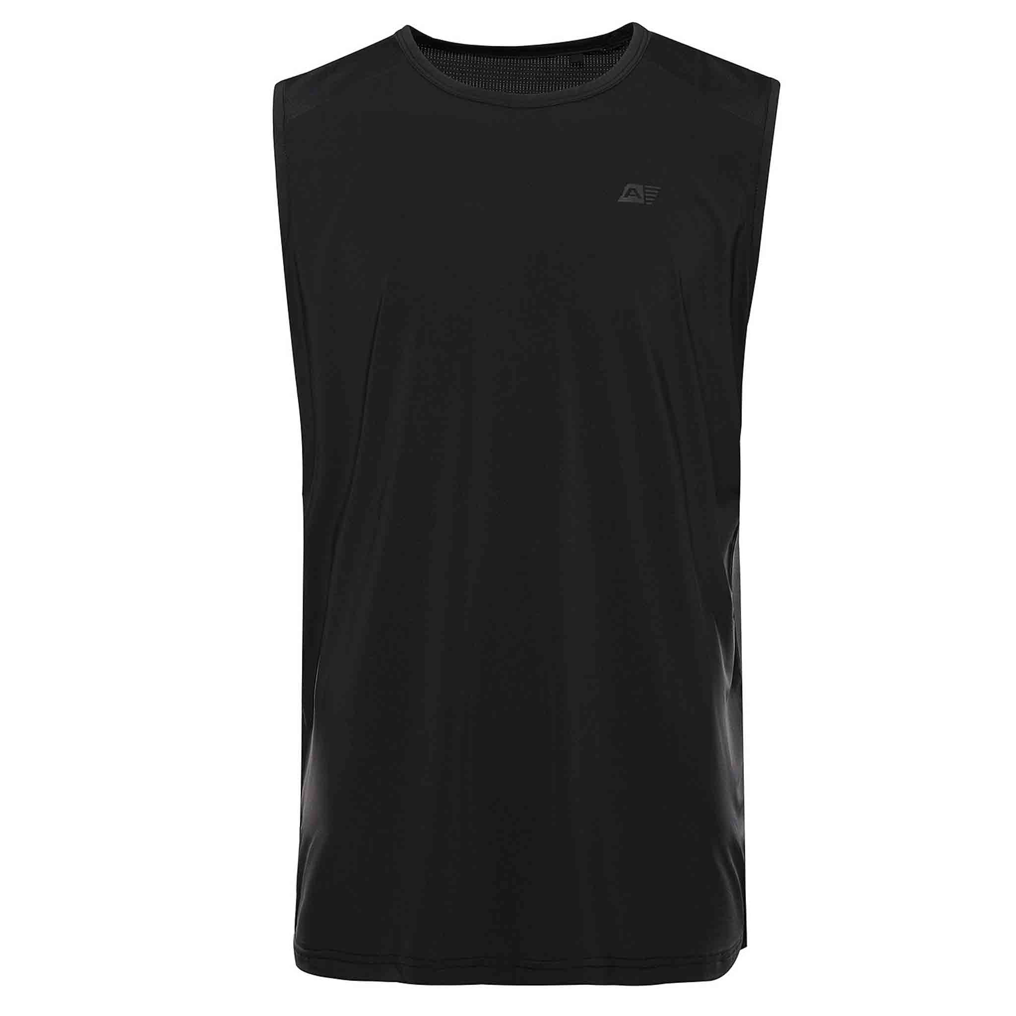 Pánské rychleschnoucí tílko s cool dry ALPINE PRO GELAD 3 černá