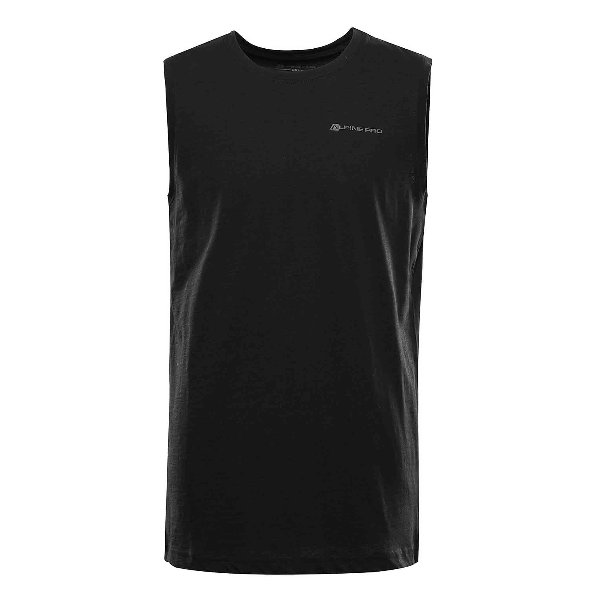 Pánské bavlněné tílko ALPINE PRO QUARET 2 černá