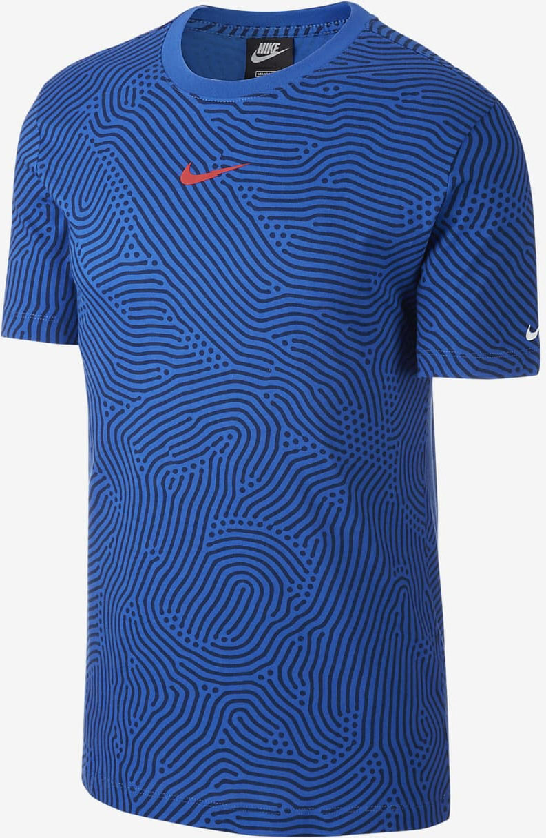 Pánské triko Nike Printed Shirt Blue Men|L