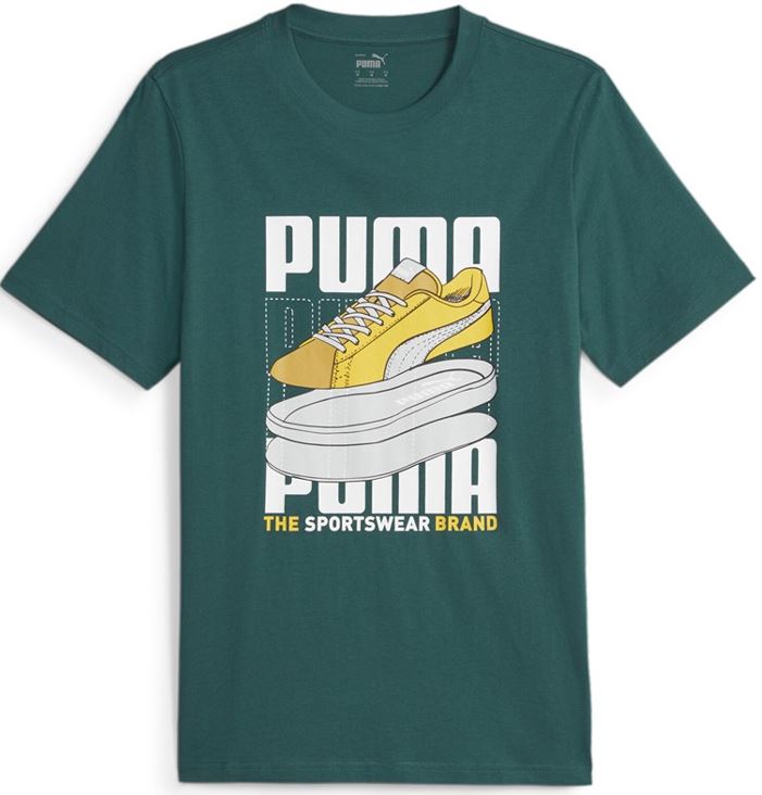 Pánské triko PUMA Graphic Sneaker Green|XL