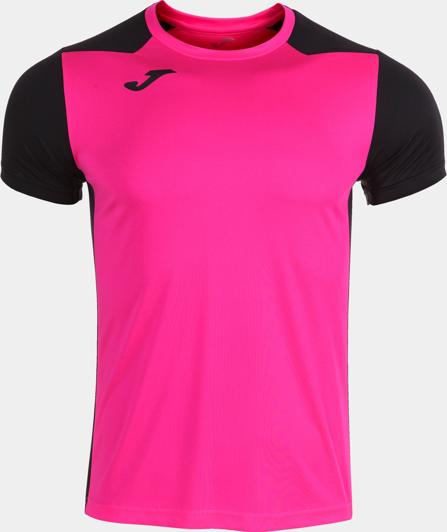 Pánské triko JOMA Record II Fluor Pink-Black|XL