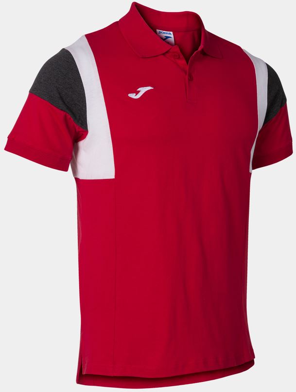 Sportovní triko Joma Sleeve Polo Red|XL