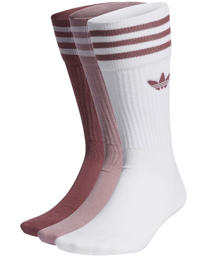 Ponožky Adidas Originals 3-pack Men Crew 3P White-Purple|43-46