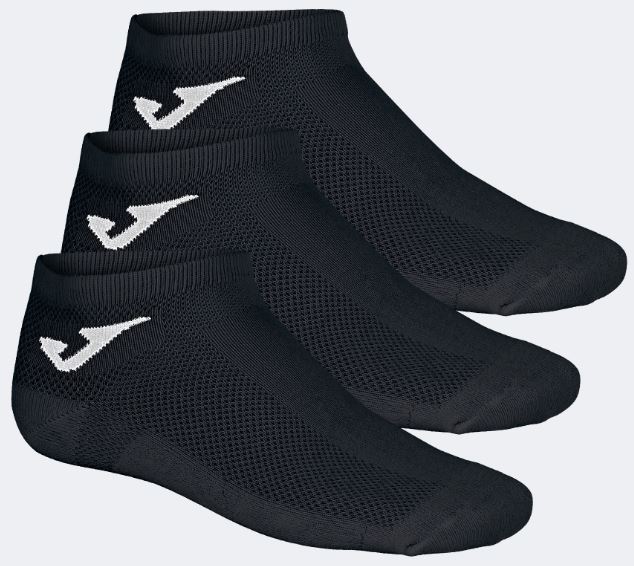Ponožky JOMA Invisible Sock 3-pack Black|43-46