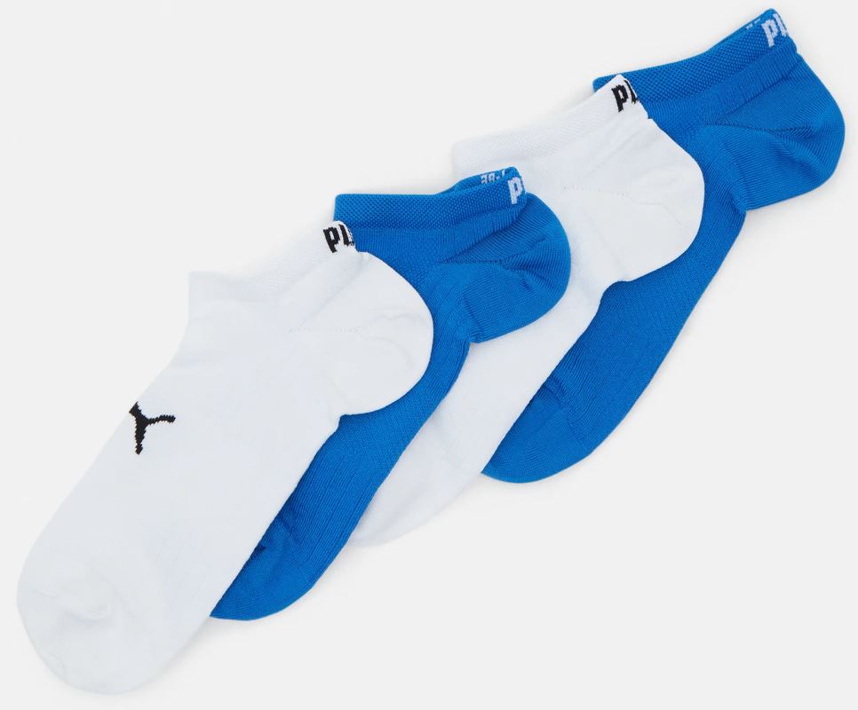 Ponožky Puma Sport Light Sneaker 4-Pack Ecom Blue-White|39-42
