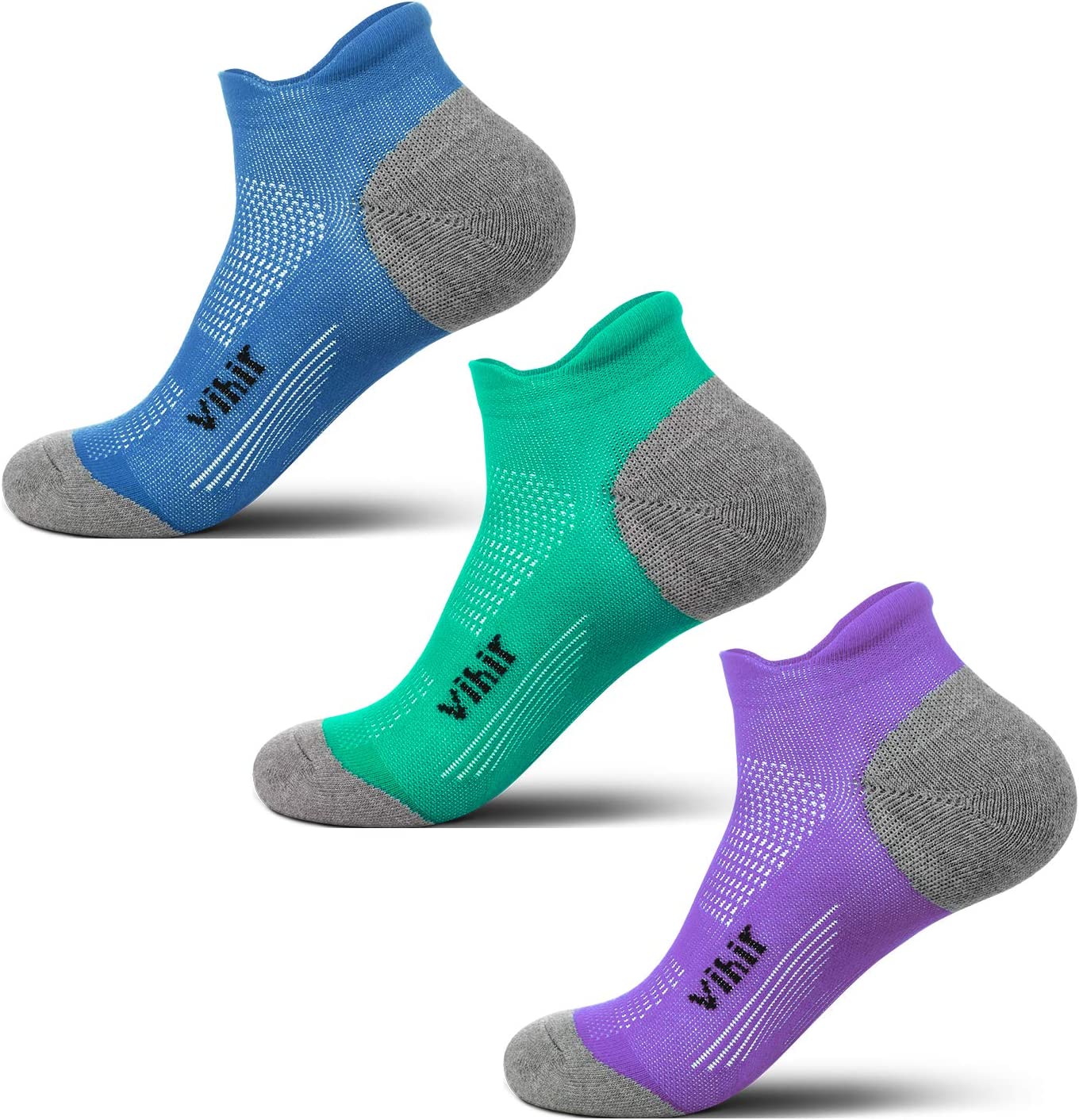 Běžecké ponožky X001AIC7HX VIHIR 3 páry|43-45,5