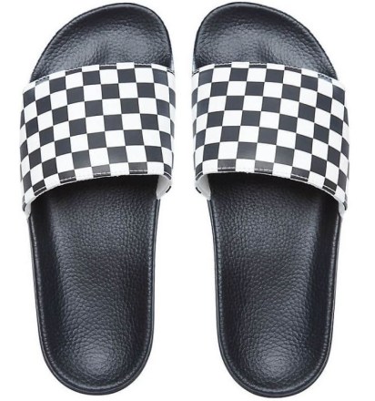 Pánské boty VANS Unisex Checkerboard Badelatsche Black_3