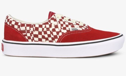Pánské boty VANS Unisex Era Tear Check Comfycush Red-White_1