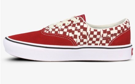 Pánské boty VANS Unisex Era Tear Check Comfycush Red-White_2