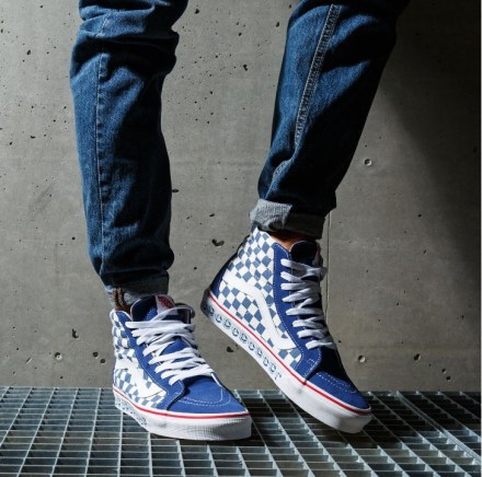 Pánské boty VANS Unisex SK8-High BMX Reissue White-Blue_5