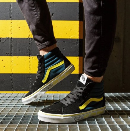 Pánské boty VANS Unisex SK8-High Sport Black-Blue_4