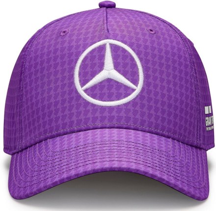Dětská kšiltovka Mercedes Jr Map F1 LH Col Driver BB Cap Purple_3