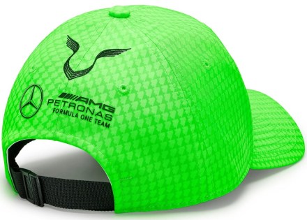 Dětská kšiltovka Mercedes Jr Map F1 LH Col Driver BB Cap Neon Green_2